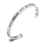 Mean Girls Inspired Jewelry Gift You Can’t Sit With Us Cuff Bracelet Mean Girls Quote Bracelet Mean Girls Fans Gift Best Friend Gift (You can't sit with us CA)