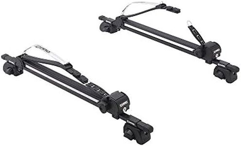 INNO Racks - Locking Surfboard Roof Rack - Water Sport Car Top Mount, Silver, 3 Shortboard/2 Longboard Capacity (INA744)