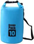 Kgeorix 10 Liter PVC Water Proof Ocean Pack Dry Bag Sack Boating, Canoeing, Fishing, Rafting, Swimming, Camping, Snowboarding - Multicolor