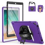 SUPFIVES Case iPad Pro 12.9 2015/2017 with Screen Protector: iPad 12.9 Inch 1st/ 2nd Generation Case with Pencil Holder+ Handle+ Shoulder Strap+ Rotating Stand, Purple