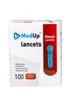 MedUp Round Lancet Needle Pack of 500 Pieces for all lancing device