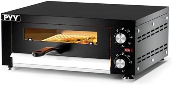 PYY Electric Pizza Oven Indoor Countertop Pizza Oven Commercial Pizza Maker Machine for Home with Timer Stainless Steel Pizza Cooker