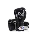 Fairtex BGV6 Angular Gloves: Premium Synthetic Leather Construction | Unique Design, Locked Thumb |Multi-Layer Padding |Ideal for Boxing, MMA, Kickboxing & More(Black/White/14oz)