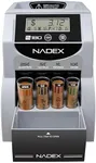 Nadex S180 Digital Coin Counter, Sorter,and Wrapper - Automatically Sorts and Counts Coin Batches, Stops on Full Coin Rolls