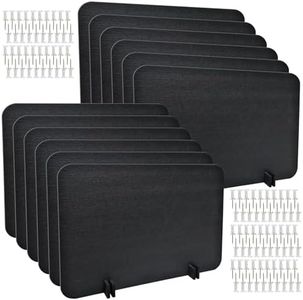 LECEHIVO 12 Pcs Acoustic Desk Divider with Pushpins 16 x 24 Inch Freestanding Privacy Table Panel for Noise Reduction, Visual Distractions Absorbing Sound Proof Cubicle