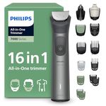 Philips Multigroom 7000 Series All-in-One 16-Piece Trimmer - Shaver and Clipper for Beard, Nose, Hair, and Body, Self-Sharpening Full Metal Blades, 21 Length Settings (0.5-16 mm), Model MG7931/15