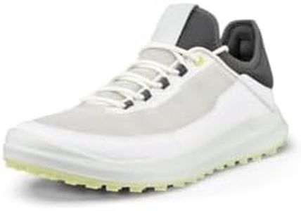 ECCO Men's Core Mesh Golf Shoe, White, 10-10.5