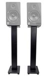 2 Rockville RHTSB 36"" Bookshelf Speaker Stands Surround Sound Home Theater