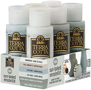 FolkArt, Sun-Baked Set, 6 Piece Terra Cotta Acrylic Paint Kit Featuring 6 Colors for DIY Indoor & Outdoor Multi-Surface Craft Projects, 7594