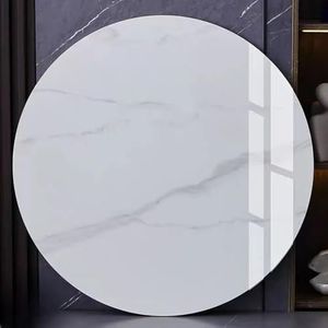 POVISON 23" Glossy White Removable Lazy Susan for 47-51" Dining Table(Lazy Susan Only)