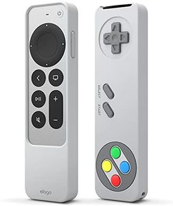 elago R4 Retro Case Compatible with Apple TV 4K Siri Remote 3rd Generation (2022) and 2nd Generation (2021) - Classic Design [Non-Functional], Lanyard Included, Drop Protection (Light Grey)