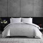 Vera Wang- Queen Duvet Cover Set, Reversible Bedding Set with Matching Shams, Designer Home Décor (Illusion Grey, Queen)