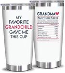 NewEleven Christmas Gifts For Grandma - Grandma Gifts From Granddaughter, Grandson - Birthday Gifts For Grandma, Nana, Gigi, Mimi, Grammy From Grandchildren, Grandchild - 20 Oz Tumbler