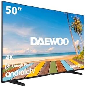 Daewoo 50DM60UA - Android TV 50 Pulgadas 4K HDR, Dolby Vision & Dolby Atmos, Chromecast Built In, Bluetooth, Compatible con Google Assistant