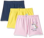 Amazon Brand - Jam & Honey Baby-Girl's Board Shorts (SS22-GSHOPO3_Multicolor 6_6-9 Months)