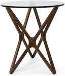 Inmod Star-Crossed Side Table, American Ash Stained Walnut