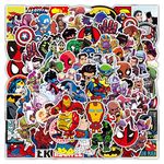 Marvel Superhero Stickers for Laptop(100 Pcs),Gift for Kids Teens Adults Girl,Avengers Waterproof Stickers for Water Bottle,Vinyl Stickers for Scrapbook,Journal,Dairy,Skateboard