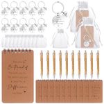 BANBAN 40Pcs Employee Appreciation Gifts Bulk Employee Motivational Notepads Inspirational Retractable Pen Thank You Keychain Organza Bag Thank You Gifts for Coworker Office Employee Teacher