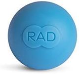 RAD Rounds Myofascial Release Balls (Set of 3) - Extra Soft Therapy Balls for Back Pain, Jaw, Forearm, Neck - Deep Tissue Massage Balls for Feet, Plantar Fasciitis - Pressure Point Balls, Yoga Balls