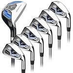 Prosimmon Golf V7 Iron Set 6-SW (Steel Shafts) + Hybrid (Graphite), Mens Right Hand