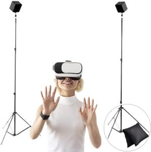 Skywin- VR Tripod Stand, Base Station Mount, Compatible with Steam VR Base Station 2.0 for Sensor Stand, Base Station Stand, and Oculus Rift Constellation (2 Stands)