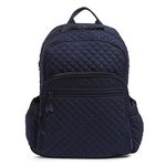 Vera Bradley Women's Cotton Campus Backpack, True Navy, One Size