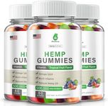 MaxHemp Hemp Gummies 3 Packs - 100% Natural Organic Hemp Gummy Extra Strength High Potency with Pure Hemp Oil Extract Vegan Edible Bear Candy Made in US