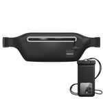 Drench 100% Waterproof Black Bum Bag – IPX8 Waterproof Waist Bag for Phone & Holiday Travel Essentials, Waterproof Belt Bag for Swimming, Snorkelling, Kayaking & Beach Holidays, Fits iPhone & Samsung