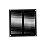 8" x 8" Inch / 200 x 200 mm Black Air Vent Cover - Steel Return Air Grilles - for Ceiling and Sidewall - HVAC - with Insect Protection Screen (7.87''x7.87'' Inch, Black)