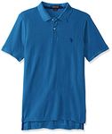 U.S. Polo Assn. Men's Ultimate Pique Polo, Flip Flop Blue, Small