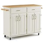 Dolly Madison White Kitchen Cart by