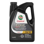 Castrol 03128C EDGE High Mileage Black ILSAC GF-5, API SN, ACEA A1/A5, ACEA B1/B5 5W30 Synthetic Motor Oil, 5 quart