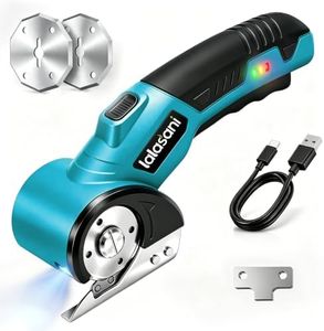 Cordless Electric Scissors for Cardboard, Automatic Box Cutter Teal-1.0