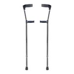 DIALDRCARE Forearm Folding Adjustable Walking Stick for Walking,Rubber Handles,Comfortable,Non-Slip Crutches for Adults (O-Shape Crutch, 2)