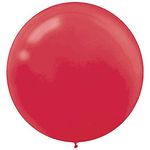 Amscan 115909.4 Solid Red Latex Balloons, 61CM-25 Pcs