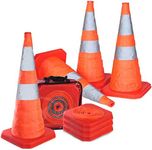 4pcs Collapsible Traffic Cones 28inch Road Parking Cones Safety Construction Cones Warning Emergency