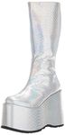 Ellie Shoes Women's 500-amara Fashion Boot, Silver Hologram, 8