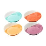 Royal Doulton - Large Pasta Bowls Set of 4, 1815 Bright Collection - Porcelain Deep Dinner Plates Ideal for Salad, Ramen Noodles, Stir-Fry, Rice & Pasta - Better Heat Retention, 22cm each