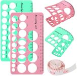 Nipple Rulers for Flange Sizing,Pyhot 4 Pieces Silicone Nipple Flange Measuring Tool for Breast Pump Flange Size, Breast Pump Shield Nipple Sizing Measurement Tool for Flanges