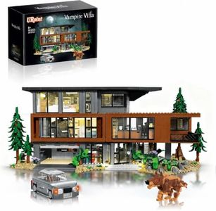 UROINT Vampire Villa Building Blocks Sets, 2813+ Pcs | Fantasy Craft for Book Lovers, Modern House Model Toy with Lights, Villa Design for Film Fans, for Adults Teens Boys Girls