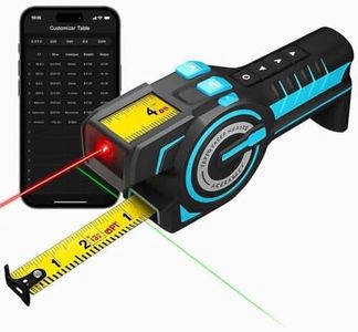 ACEGMET DTX10 Digital Tape Measure - Laser Measurement Tool & Auto Lock Tape with Instant Digital Readout, Green Aligning Laser & Incremental Measurement, USB C Rechargeable | Swappable Battery
