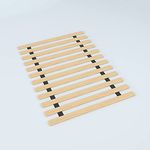 Mattress Solution, 1.5-inch Heavy Duty Mattress Support Wooden Bunkie Board / Slats, Full XLSize