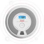 X-Sense Wireless Interlinked Combination Smoke and Carbon Monoxide Alarm, Smoke Alarm for Home with LCD Display & 10-Year Battery, Link+ Series, SC07-W, 1-Pack