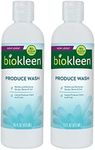 Biokleen Natural Produce Wash - 2 Pack - Cleans Vegetables Fruit Grocery Produce Naturally, Eco-Friendly Formula