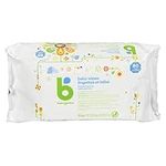 Babyganics Unscented Baby Wipes, Plant-Derived and Non-Allergenic Wipes Perfect for Faces, Hands, and Baby's Body, Fragrance and Dye Free, 80 Wipes, Packaging May Vary