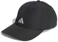 adidas Unisex Running Essentials AEROREADY Six-Panel Baseball Cap, Black/Matte Silver, M