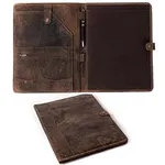 Leather Portfolio, Leather Binder w