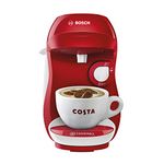 TASSIMO by Bosch HAPPY TAS1006GB Coffee Machine, 1400 Watt, 0.7 Litre - Red & White