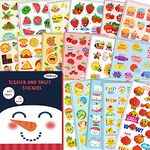 HORIECHALY Scratch and Sniff Stickers for Kid, Smelly Stickers 85 Sheets 17 Scents, Scented Reward Stickers with Cute Pattern and Positive Word, Start Your Scent Sensory Journey Now