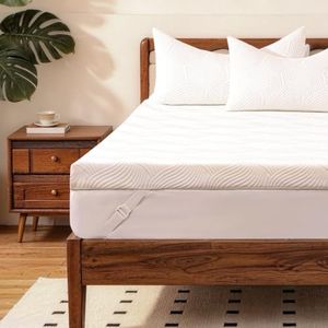 JSELF 3 Inch Cooling Gel Memory Foam Mattress Topper, King Size